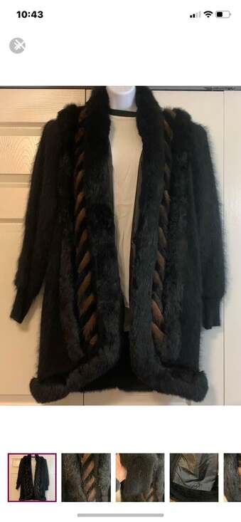 Angora Rabbit Coat - Picture 3 of 11